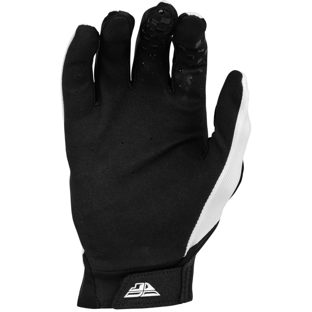 Fly Racing Pro Lite Gloves White/Black - Palm View