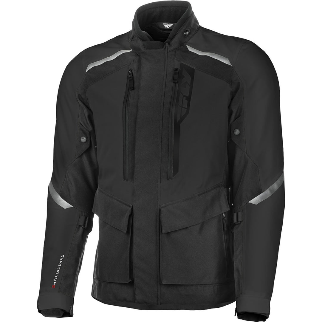 Fly Racing Terra Trek Jacket Black - Front View