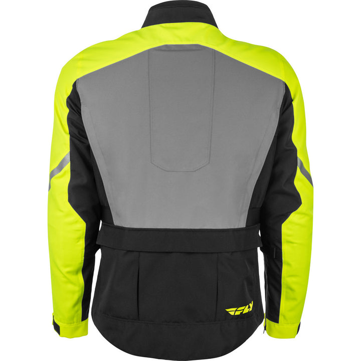 Fly Racing Terra Trek Jacket Black/Hi-Vis - Rear View