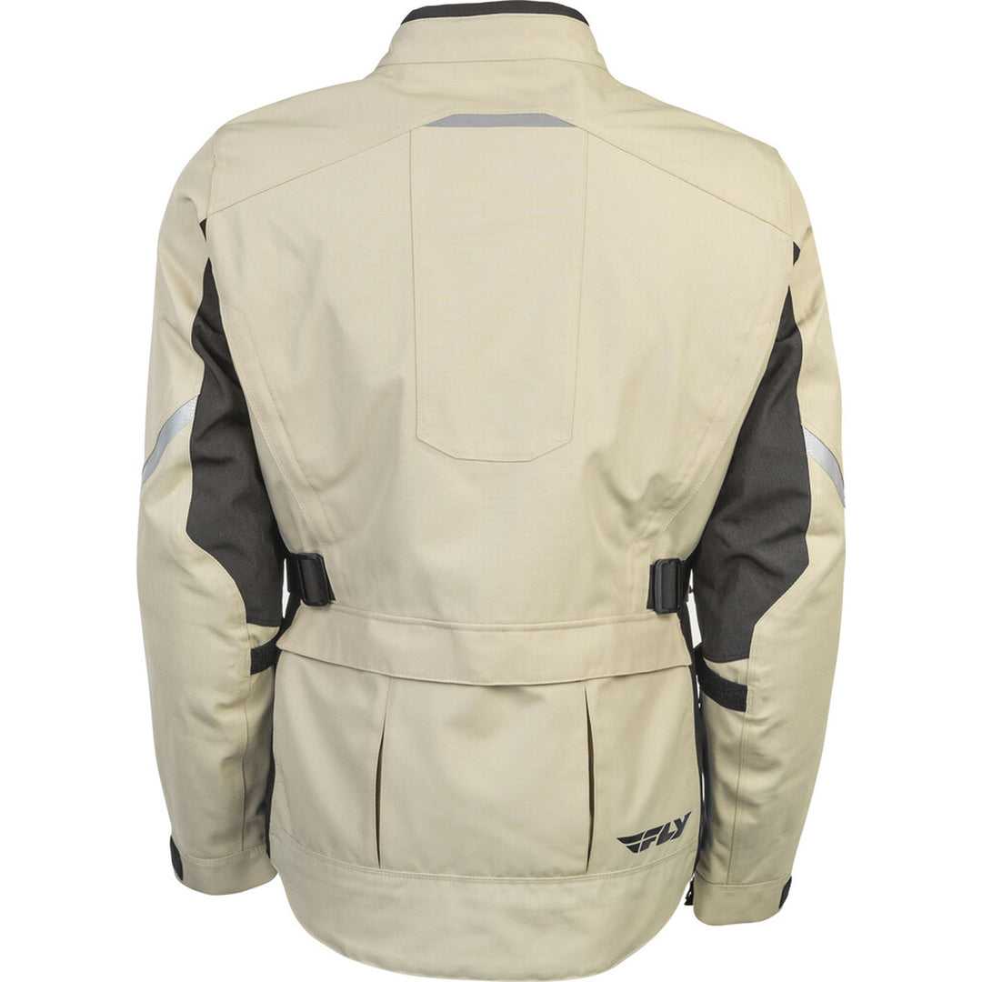 Fly Racing Terra Trek Jacket Sand/Black - Rear View