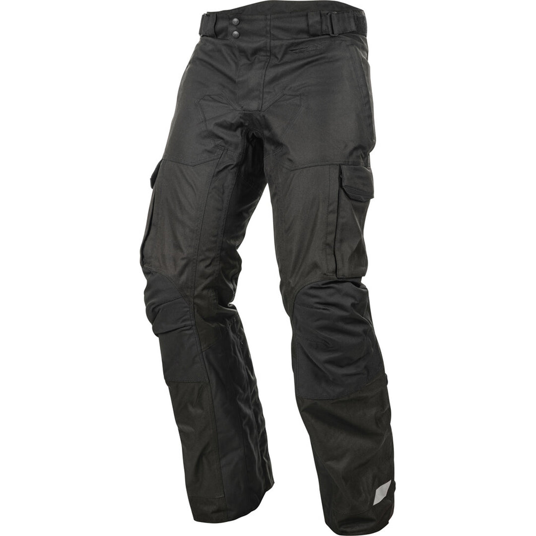 Fly Racing Terra Trek Pants Black - Front Left Side View