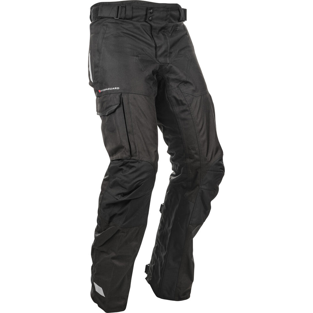Fly Racing Terra Trek Pants Black - Front Right Side View