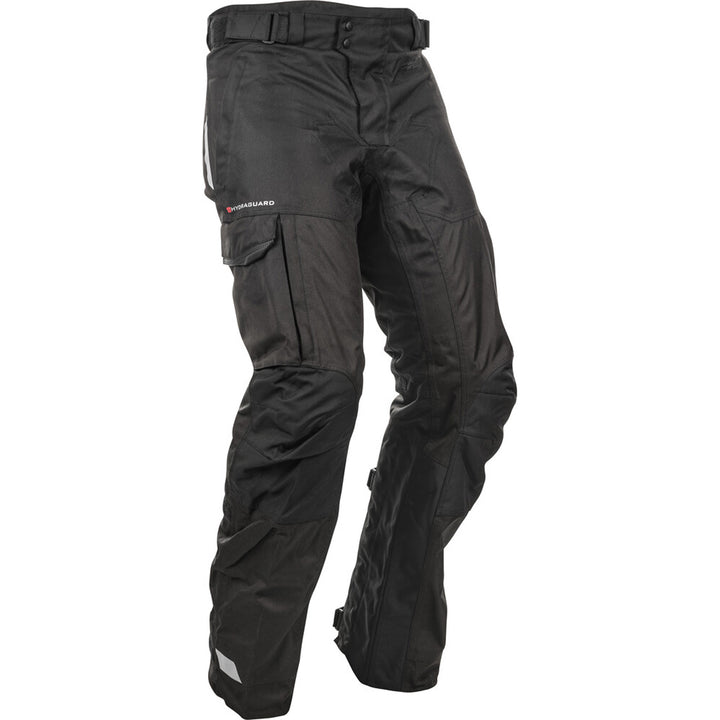 Fly Racing Terra Trek Pants Black - Front Right Side View