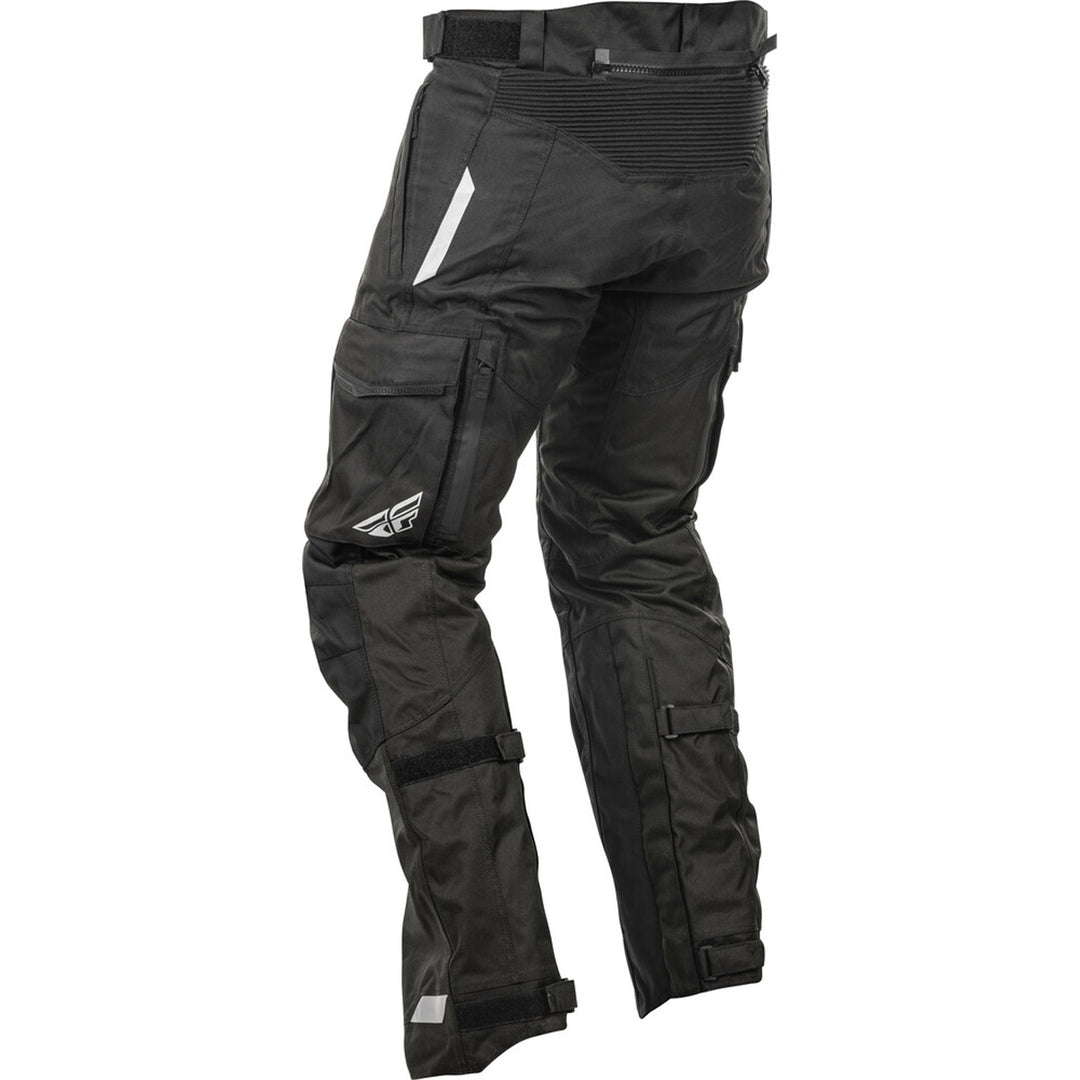 Fly Racing Terra Trek Pants Black - Rear Left Side View
