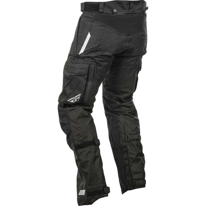 Fly Racing Terra Trek Pants Black - Rear Left Side View
