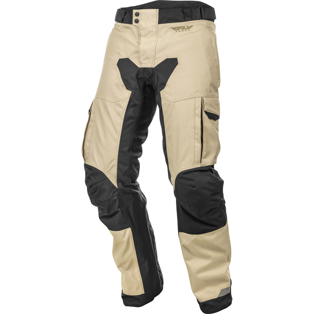Fly Racing Terra Trek Pants Sand - Front Left Side View