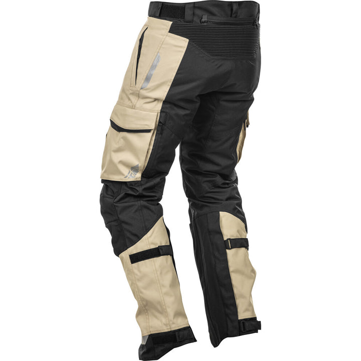 Fly Racing Terra Trek Pants Sand - Rear Left Side View