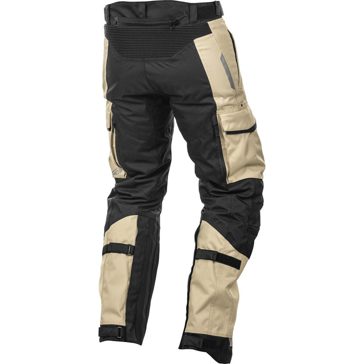 Fly Racing Terra Trek Pants Sand - Rear Right Side View