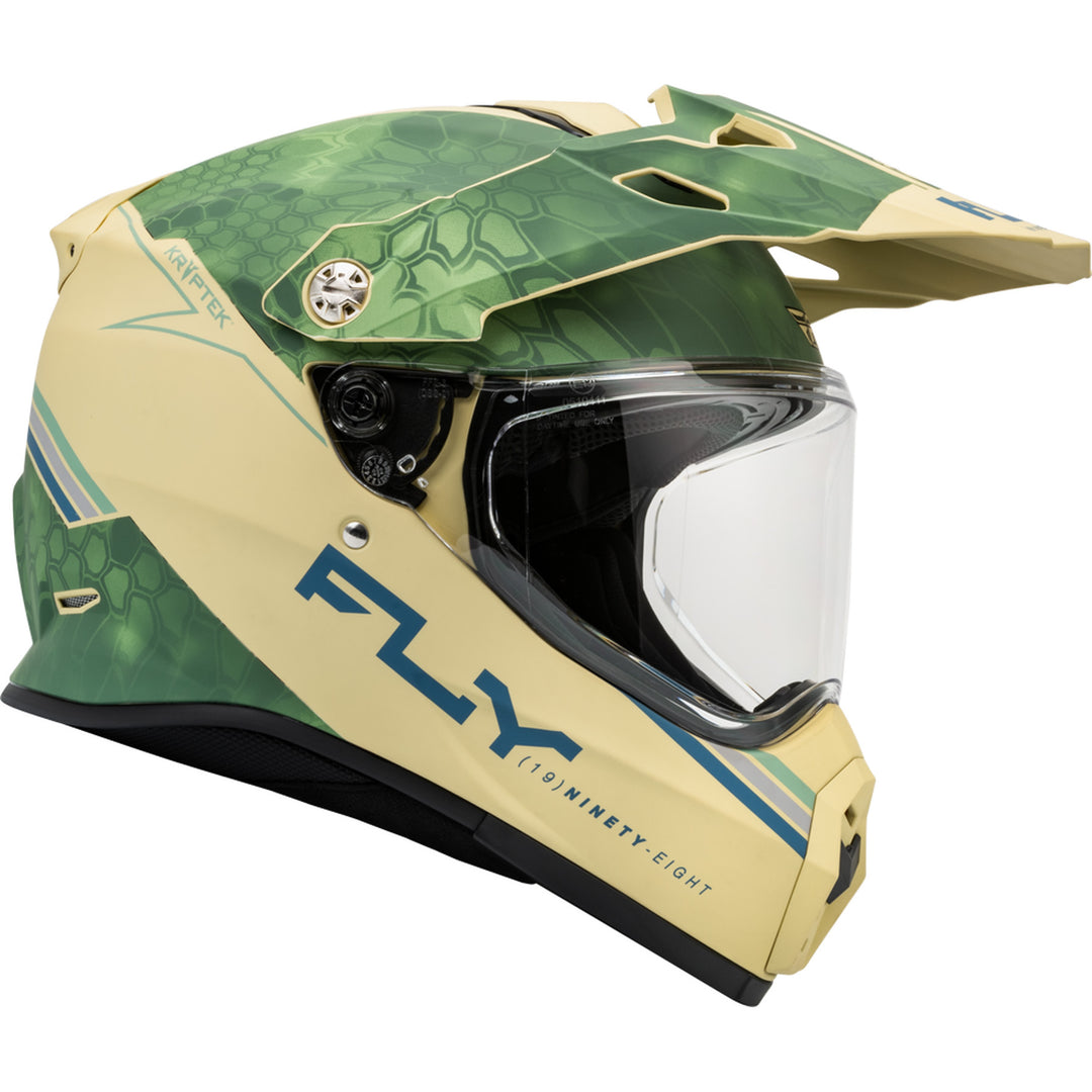 Fly Racing Trekker Kryptek Conceal Helmet Matte Tan/Sage/Black - Right Side View