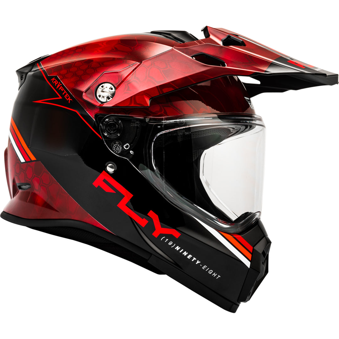 Fly Racing Trekker Kryptek Conceal Helmet Red/Black - Right Side View