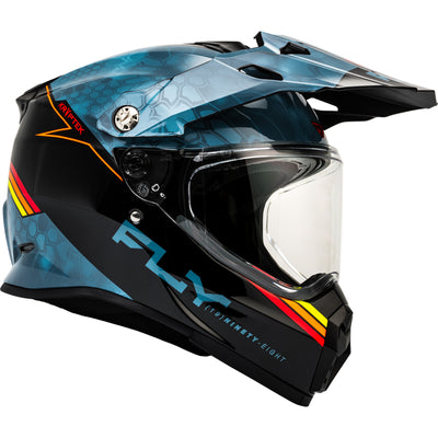 Fly Racing Trekker Kryptek Conceal Helmet Slate/Black/Red - Right Side View