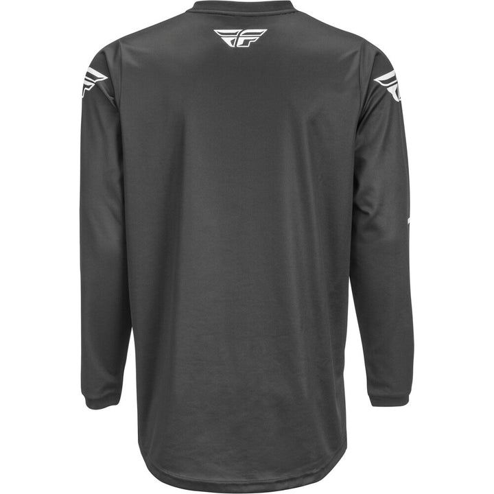 Fly Racing Universal Jersey Black/White - Rear View