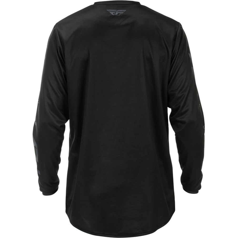 Fly Racing Universal Jersey Black/White - Rear View