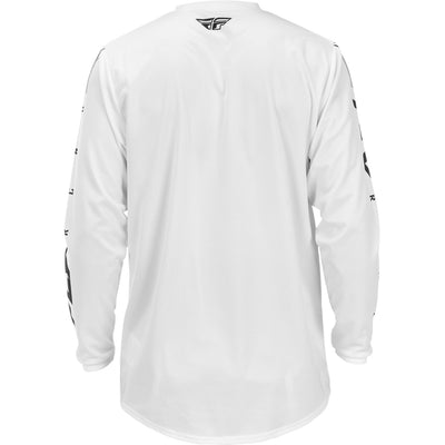 Fly Racing Universal Jersey White/Black - Rear View