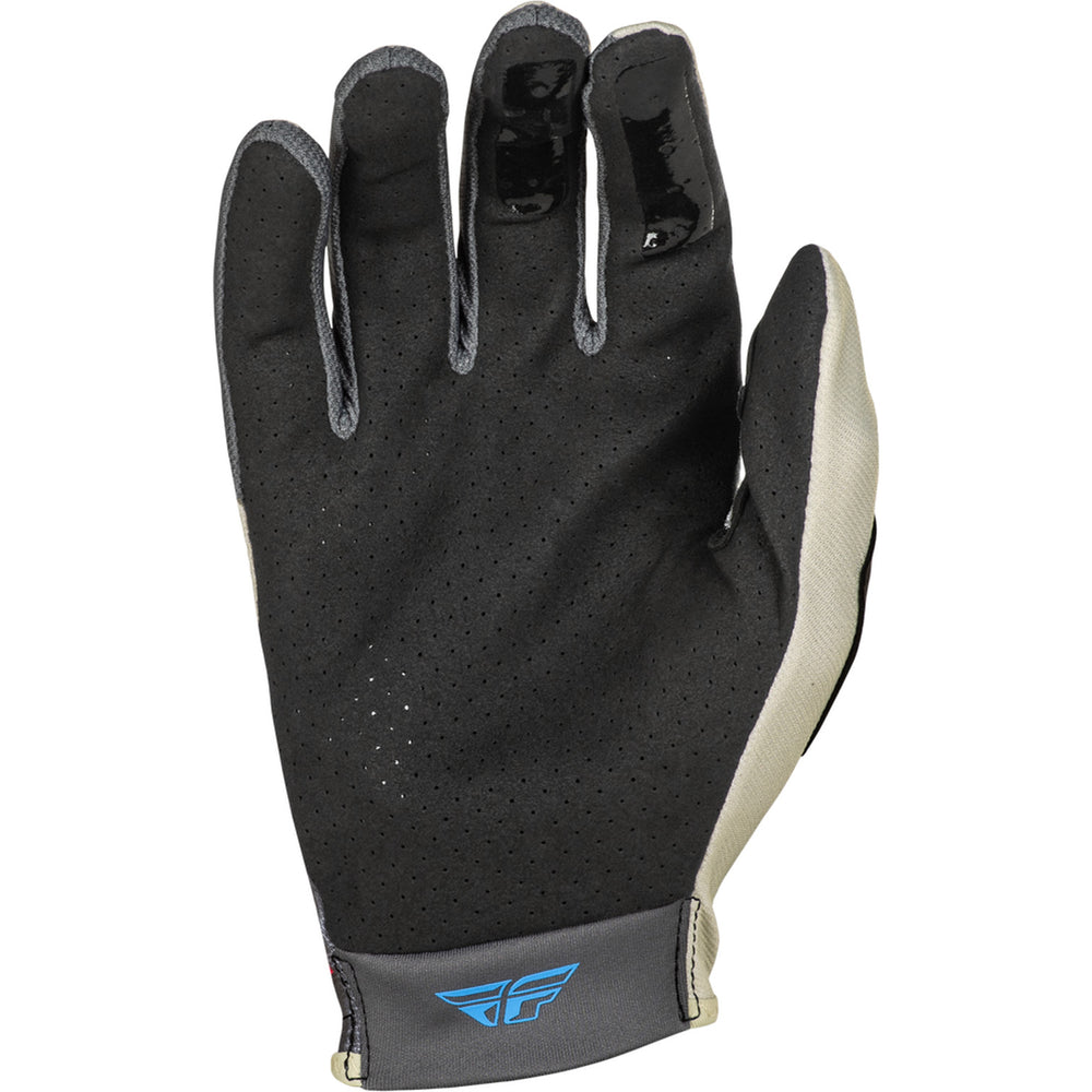 Fly Racing Lite Vice Gloves Light Grey/Pink/Coral - Palm View
