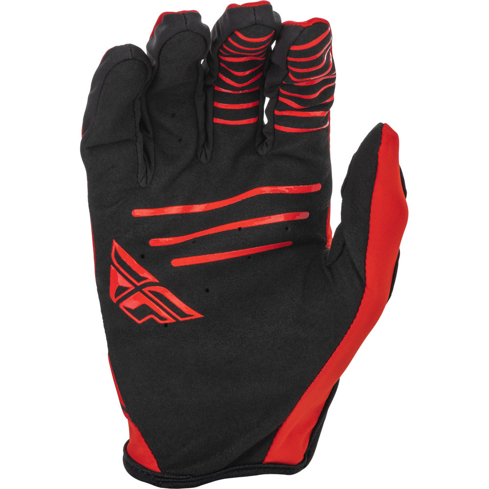 Fly Racing Windproof Gloves Black/Red - Palm View