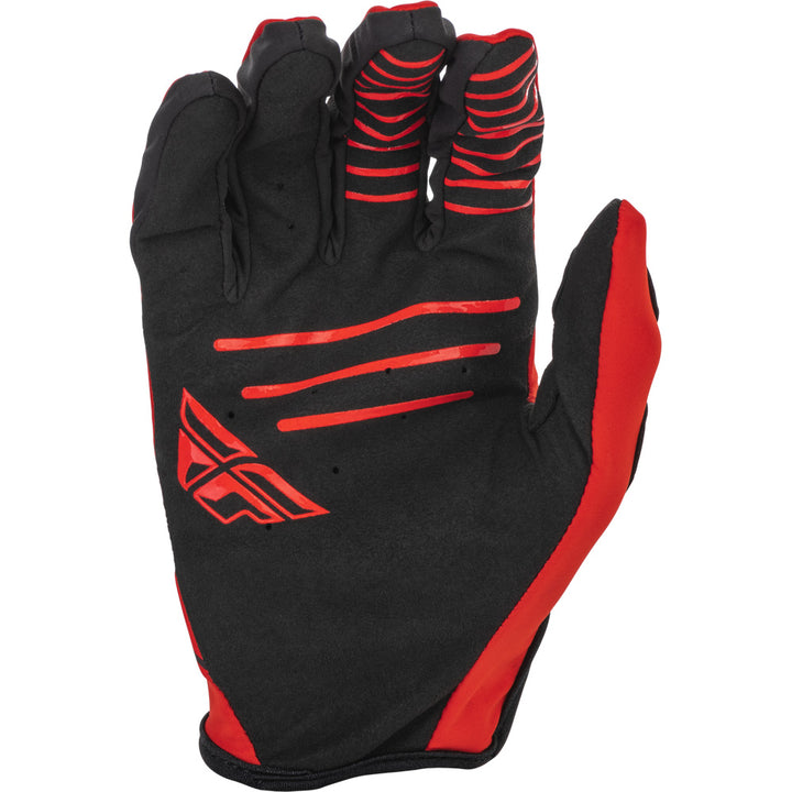 Fly Racing Windproof Gloves Black/Red - Palm View
