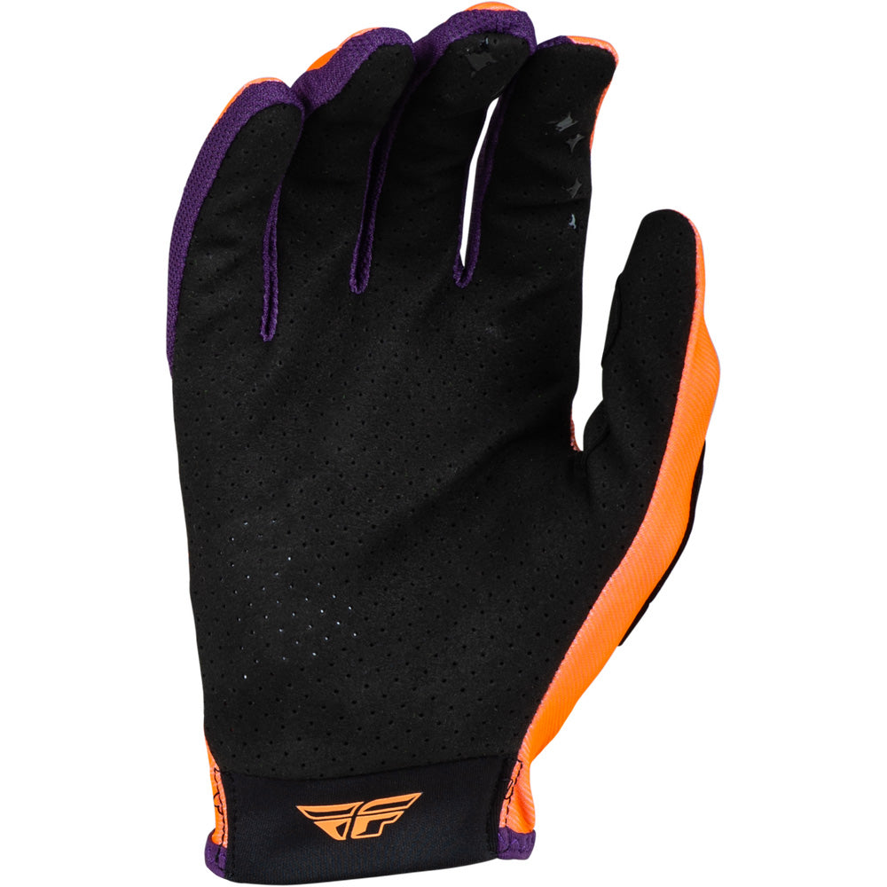 Fly Racing Women's Pro Lite Gloves Neon Coral/Deep Purple - Palm View