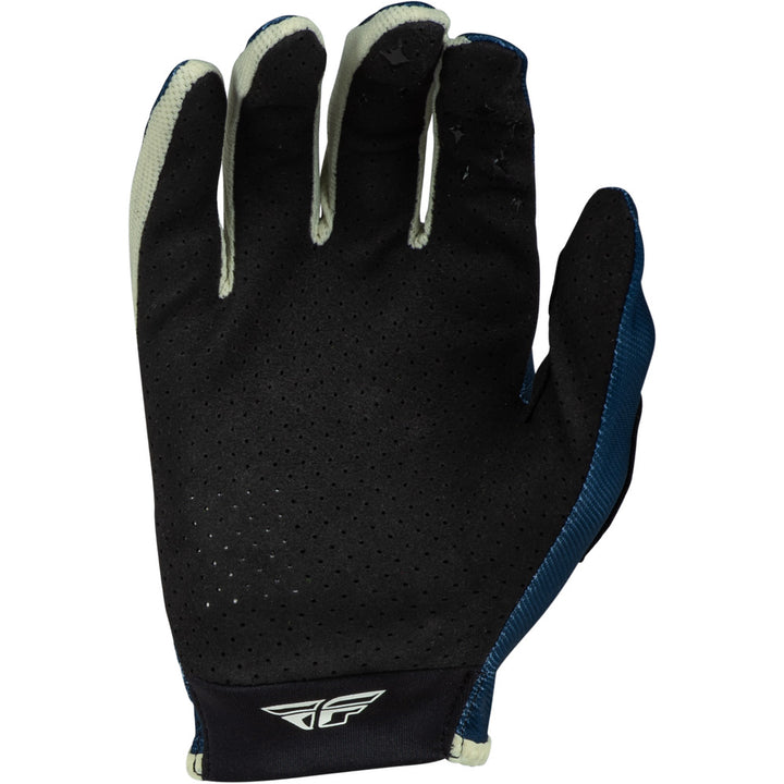 Fly Racing Women's Pro Lite Gloves Navy/Ivory - Palm View