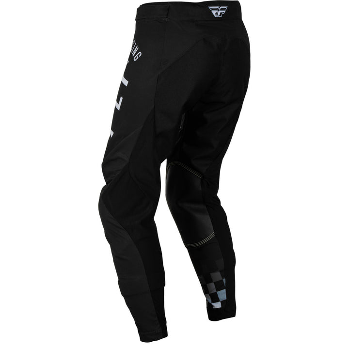 Fly Racing Women's Lite Pants Black/Light Grey - Rear Left Side View