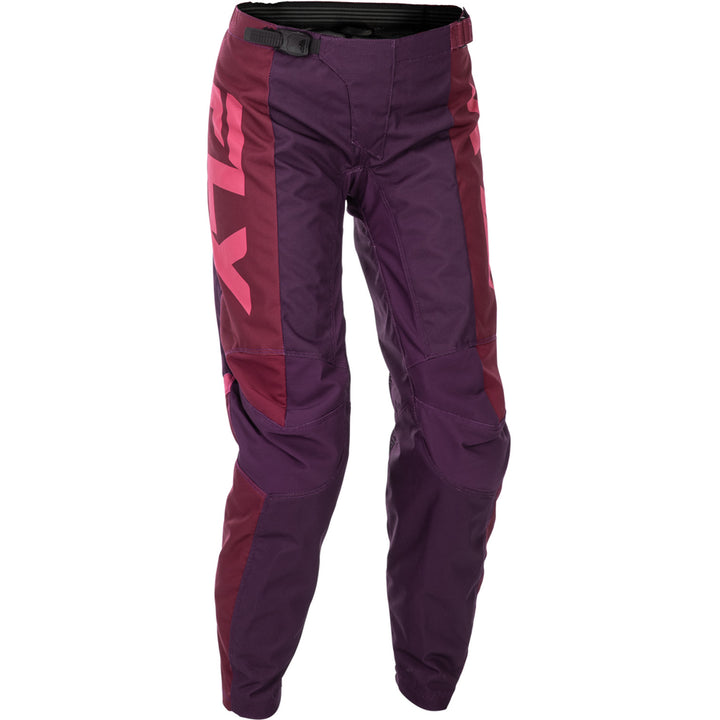 Fly Racing Women's F-16 Pants Pink/Mauve - Front Right Side View
