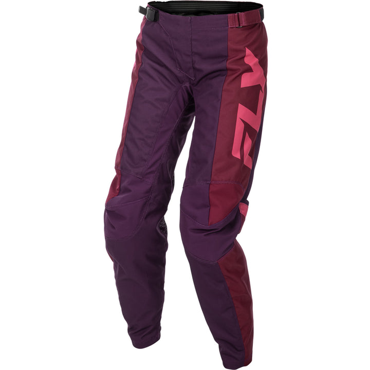 Fly Racing Women's F-16 Pants Pink/Mauve - Front Left Side View