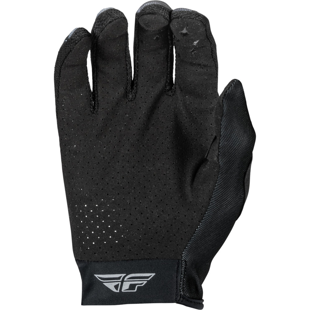 Fly Racing Women's Lite Gloves Black/Grey/White - Palm View