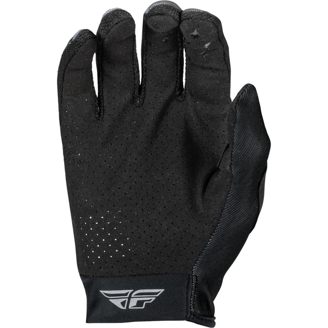 Fly Racing Women's Lite Gloves Black/Grey/White - Palm View