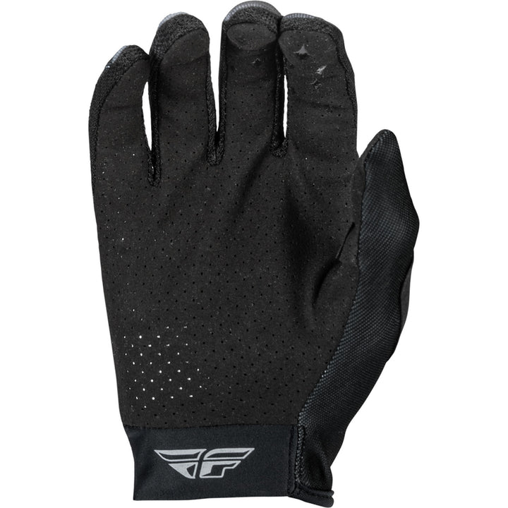 Fly Racing Women's Lite Gloves Black/Grey/White - Palm View
