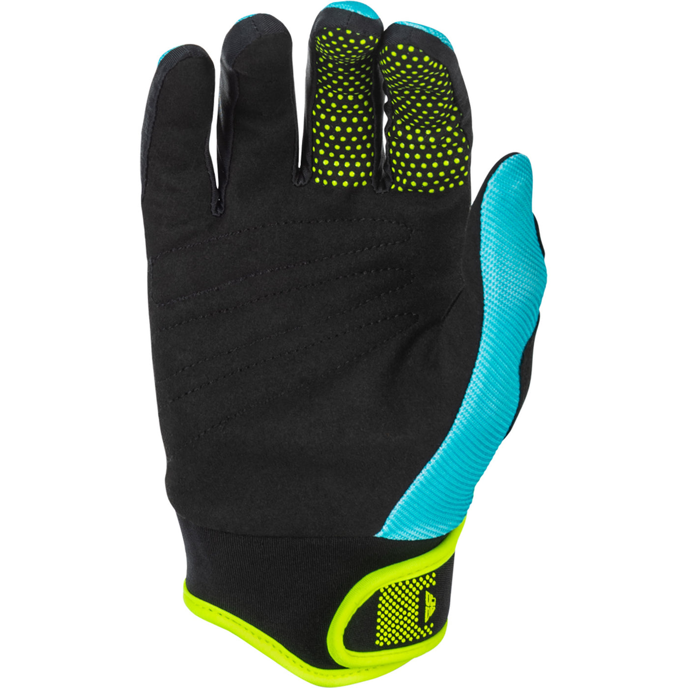 Fly Racing Youth F-16 Gloves Aqua/Black/White - Palm View