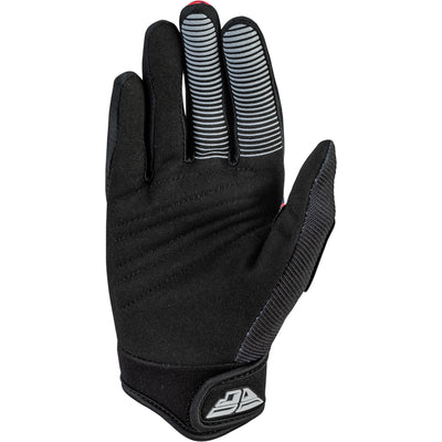 Fly Racing Youth F-16 Gloves Black/Red/Purple - Palm View