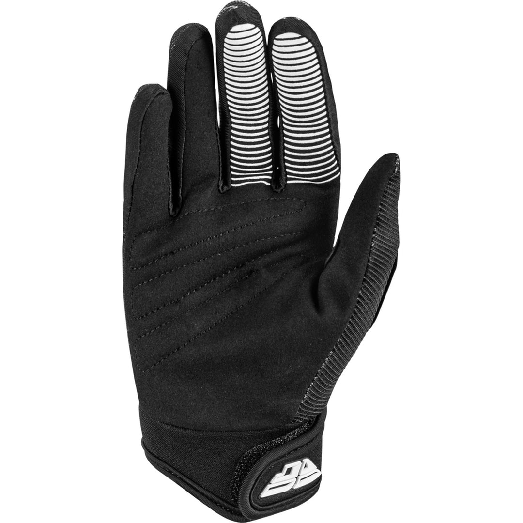 Fly Racing Youth F-16 Gloves Black/White - Palm View