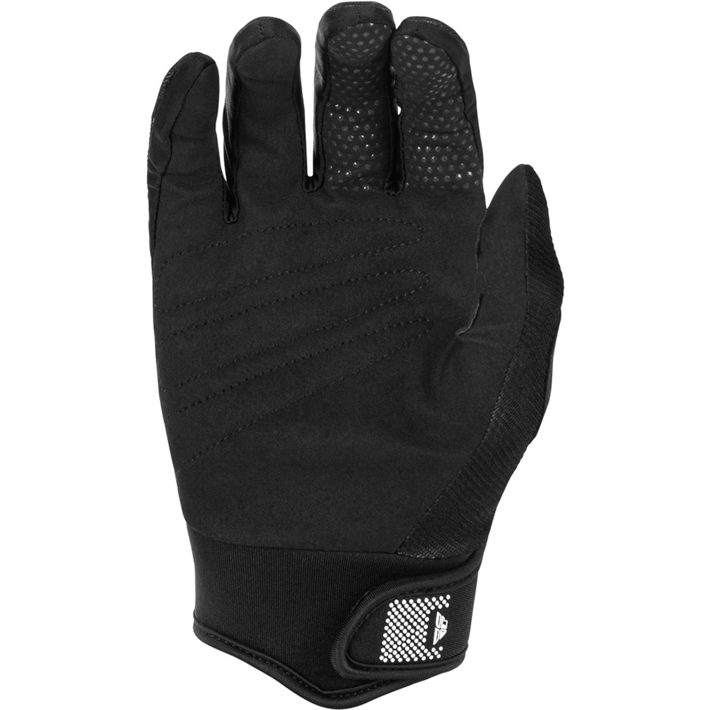Fly Racing Youth F-16 Gloves Black/White - Palm View