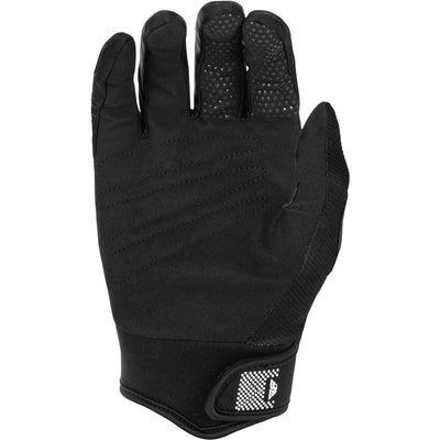 Fly Racing Youth F-16 Gloves Black/White - Palm View