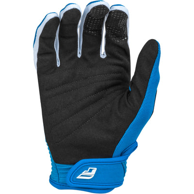 Fly Racing Youth F-16 Gloves True Blue/White - Palm View