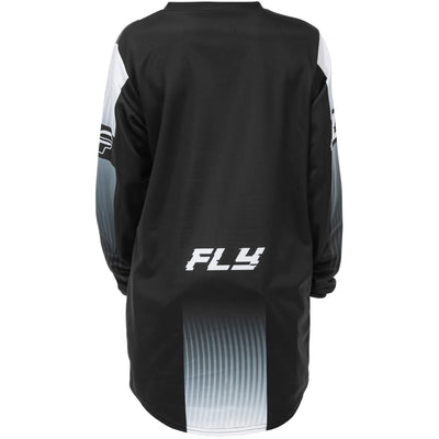 Fly Racing Youth F-16 Jersey Black/White - Rear View