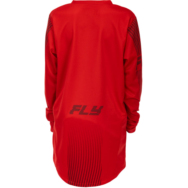 Fly Racing Youth F-16 Jersey Red - Rear View