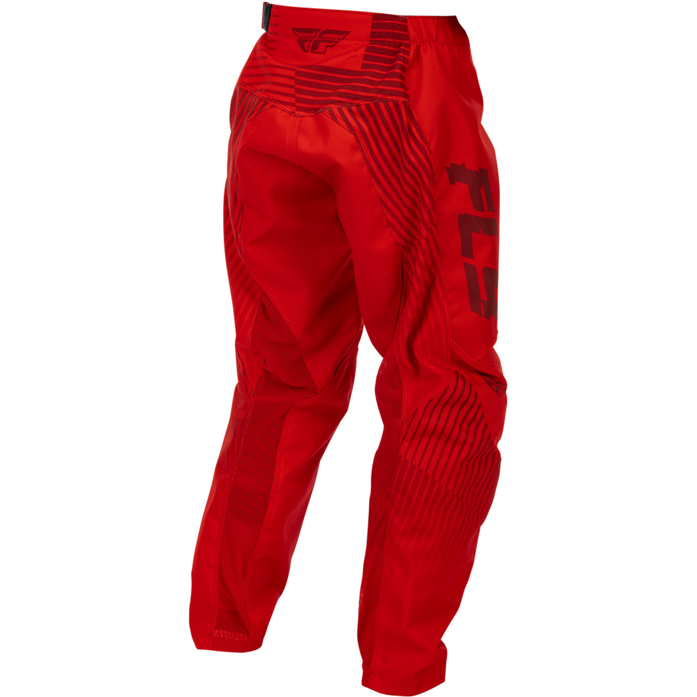Fly Racing Youth F-16 Pants Red - Rear Right Side View