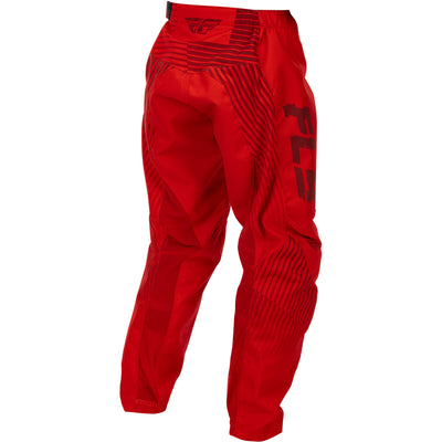 Fly Racing Youth F-16 Pants Red - Rear Right Side View