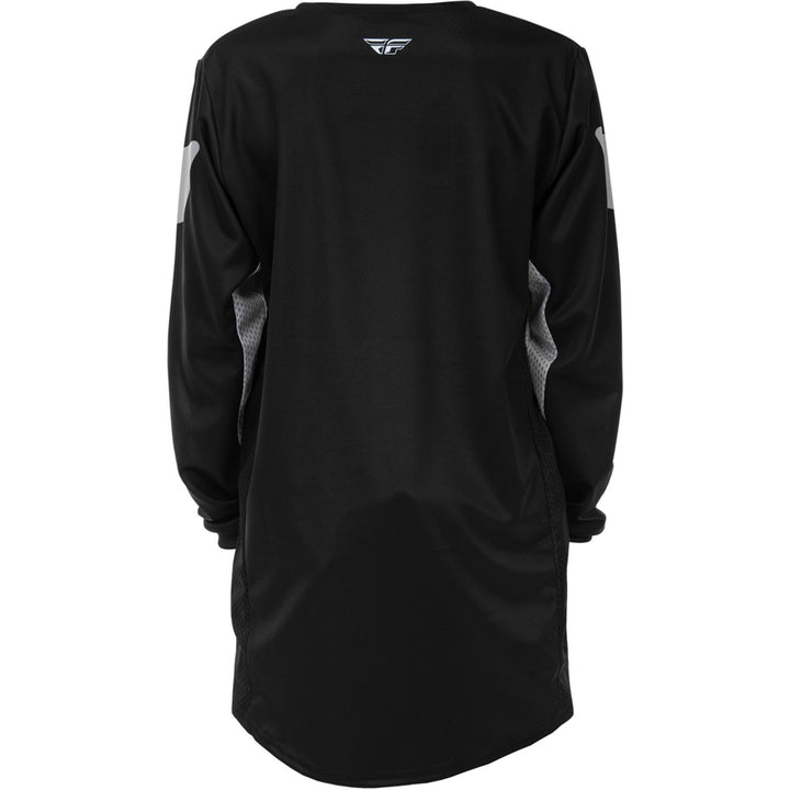 Fly Racing Youth Kinetic Jersey Black/Grey - Rear View