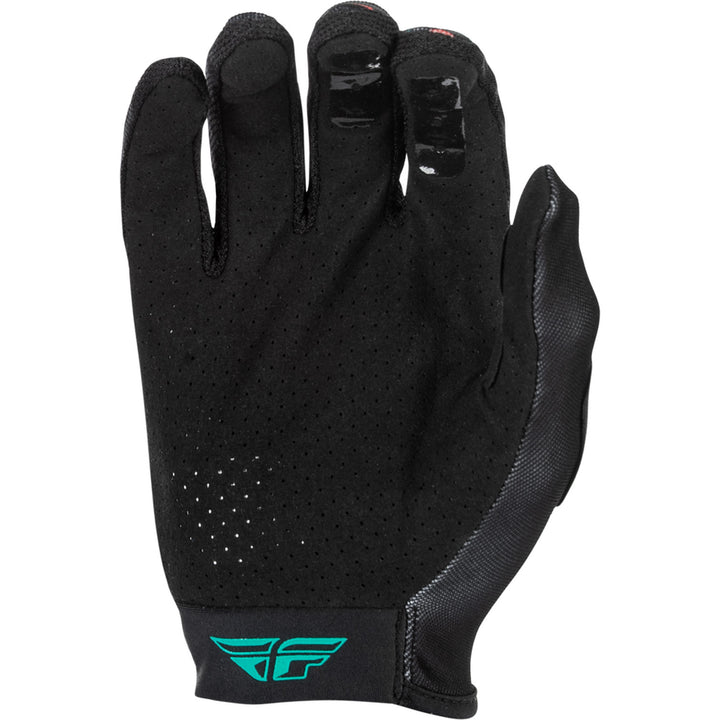 Fly Racing Youth Lite Americana Gloves Black/Red/Gold - Palm View