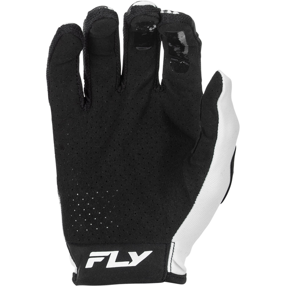 Fly Racing Youth Lite Warp Gloves White/Blue/Pink - Palm View