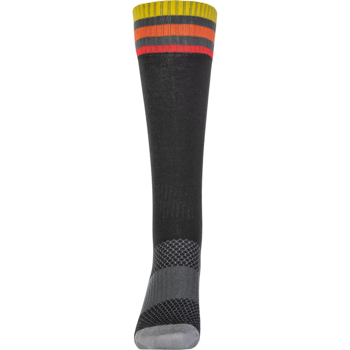 Fly Racing Youth MX Socks - Thin Black - Front View