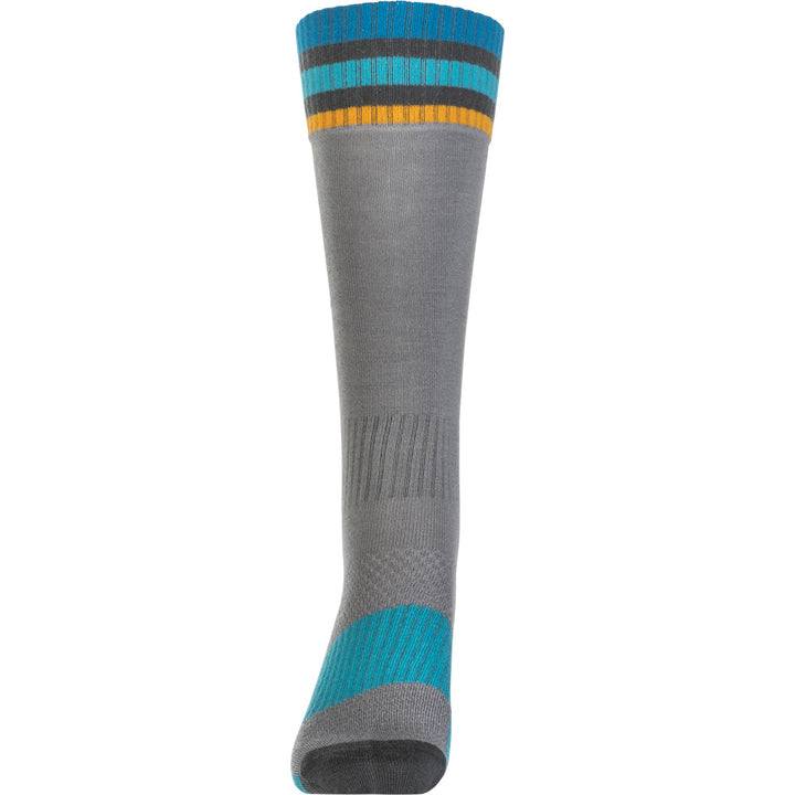 Fly Racing Youth MX Socks - Thin Grey - Front View