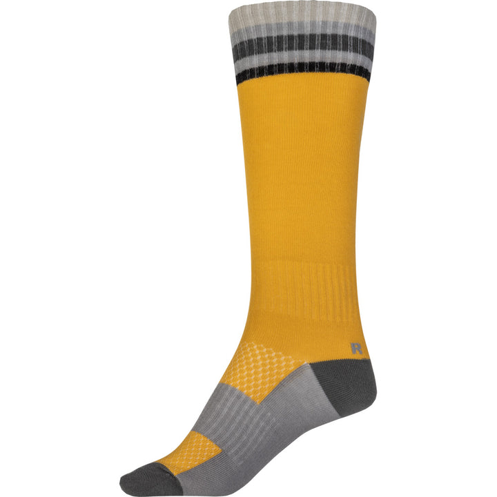 Fly Racing Youth MX Socks - Thin Yellow - Inner Side View