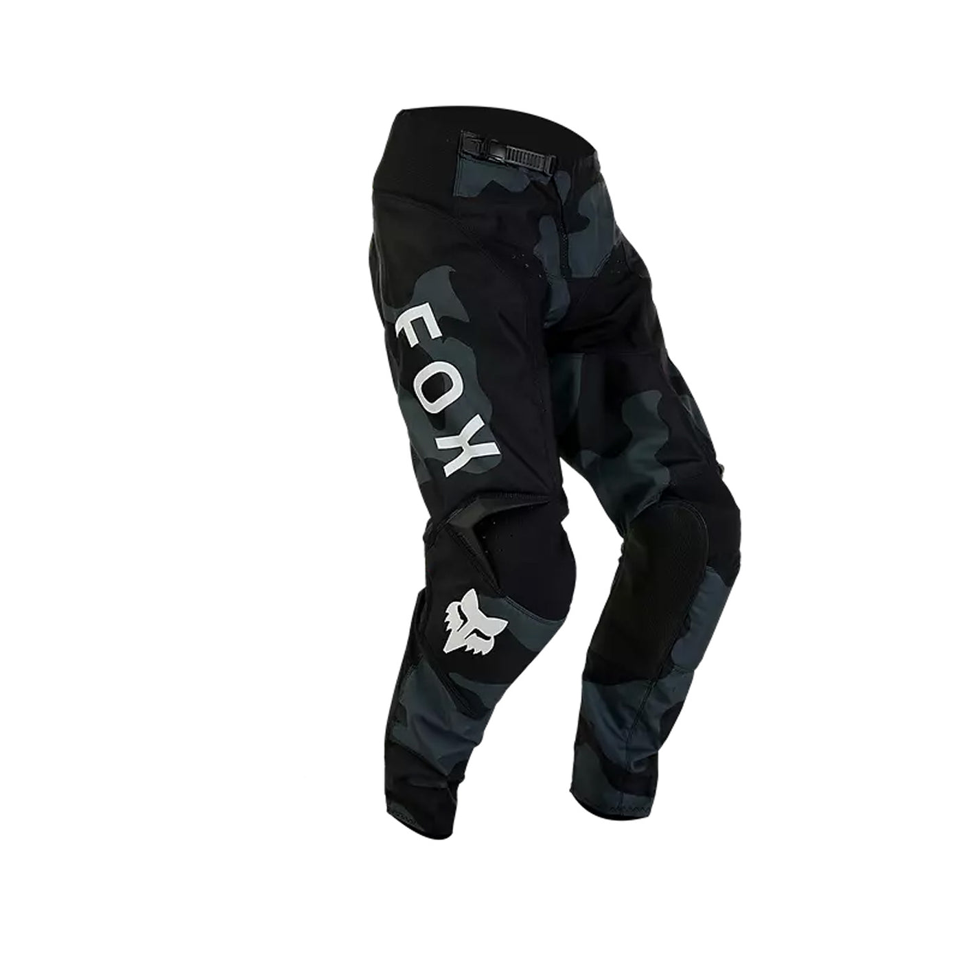 Fox Racing 180 Bnkr Pants Black Camouflage - Front Side View