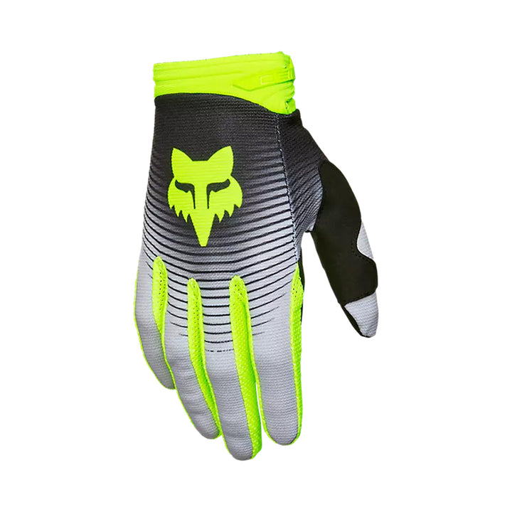 Fox Racing 180 Collect Gloves Grey/Yellow - Back of Hand View
