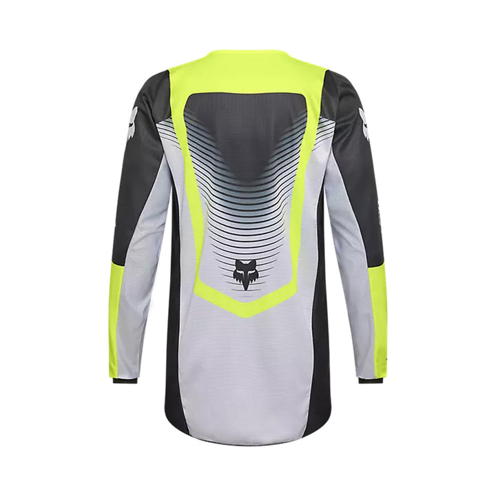 Fox Racing 180 Collect Jersey Grey/Yellow - Rear View