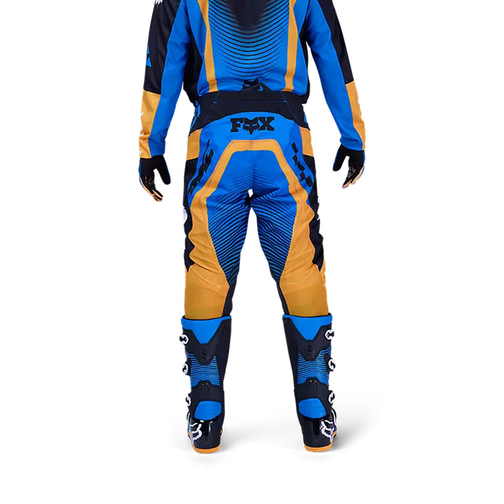 Fox Racing 180 Collect Pants Blue - Rear View of Model Posing in Pants
