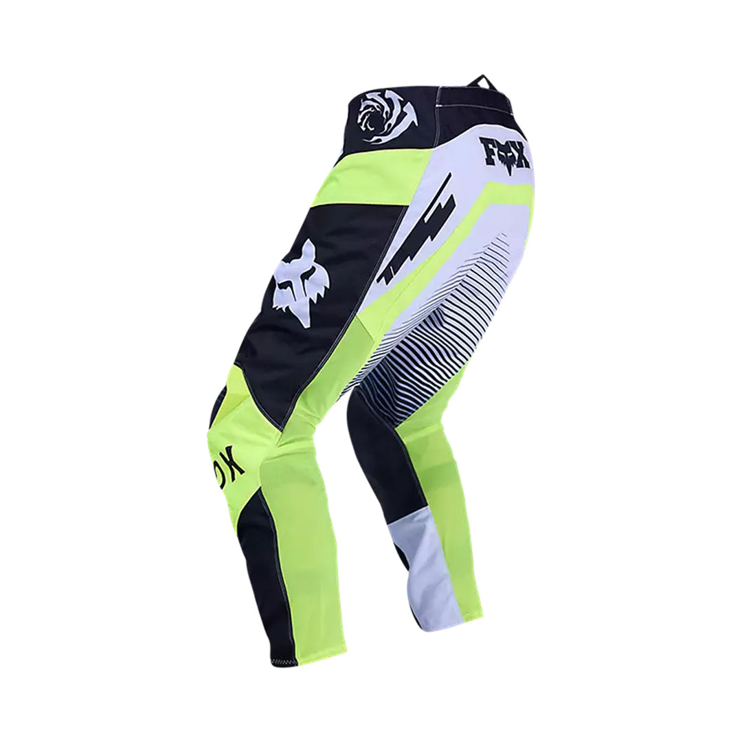 Fox Racing 180 Collect Pants Grey/Yellow - Rear Left Side View